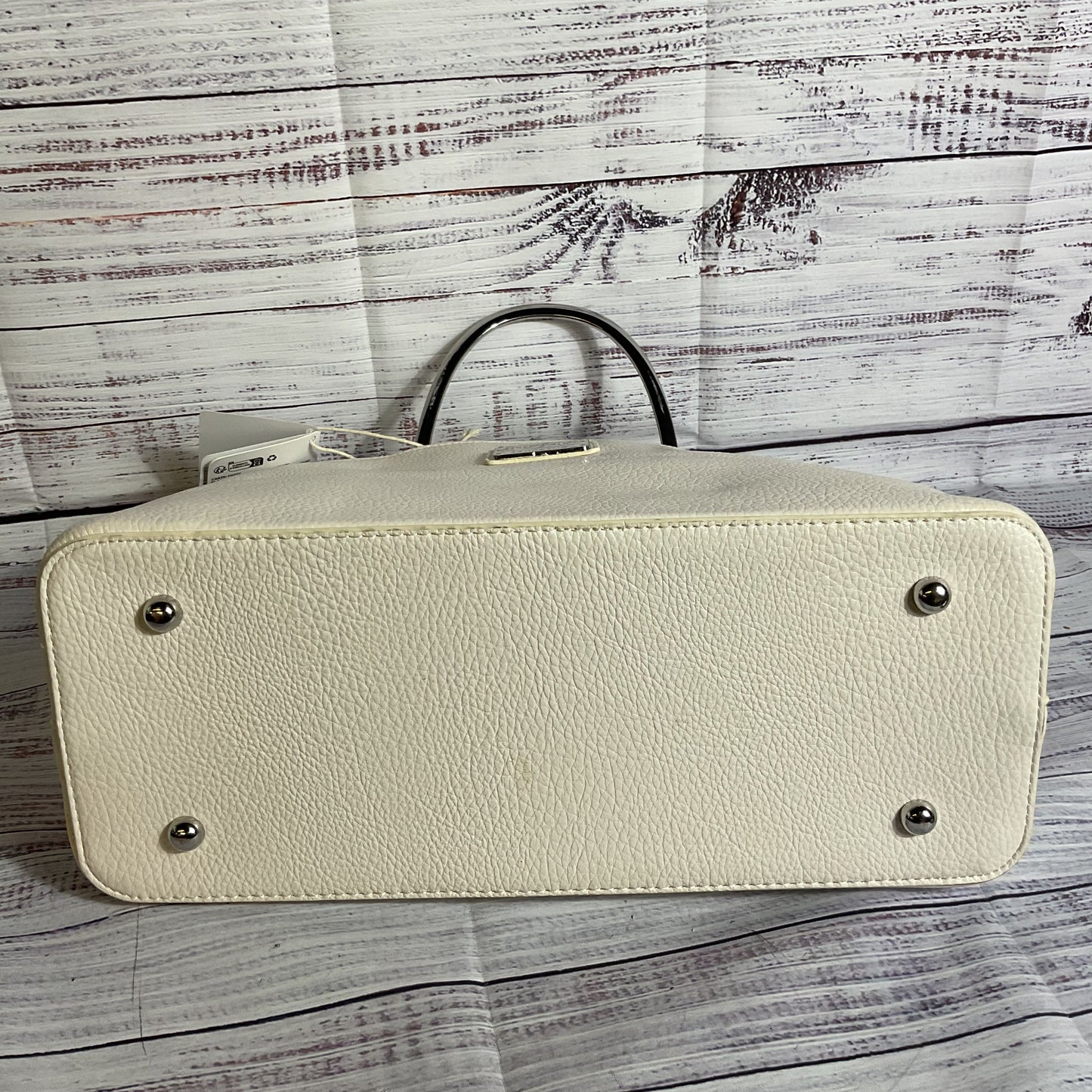 NWT LOUNGEFLY Harry Potter Deathfly Hallowe White Purse with Silver Elder Wand