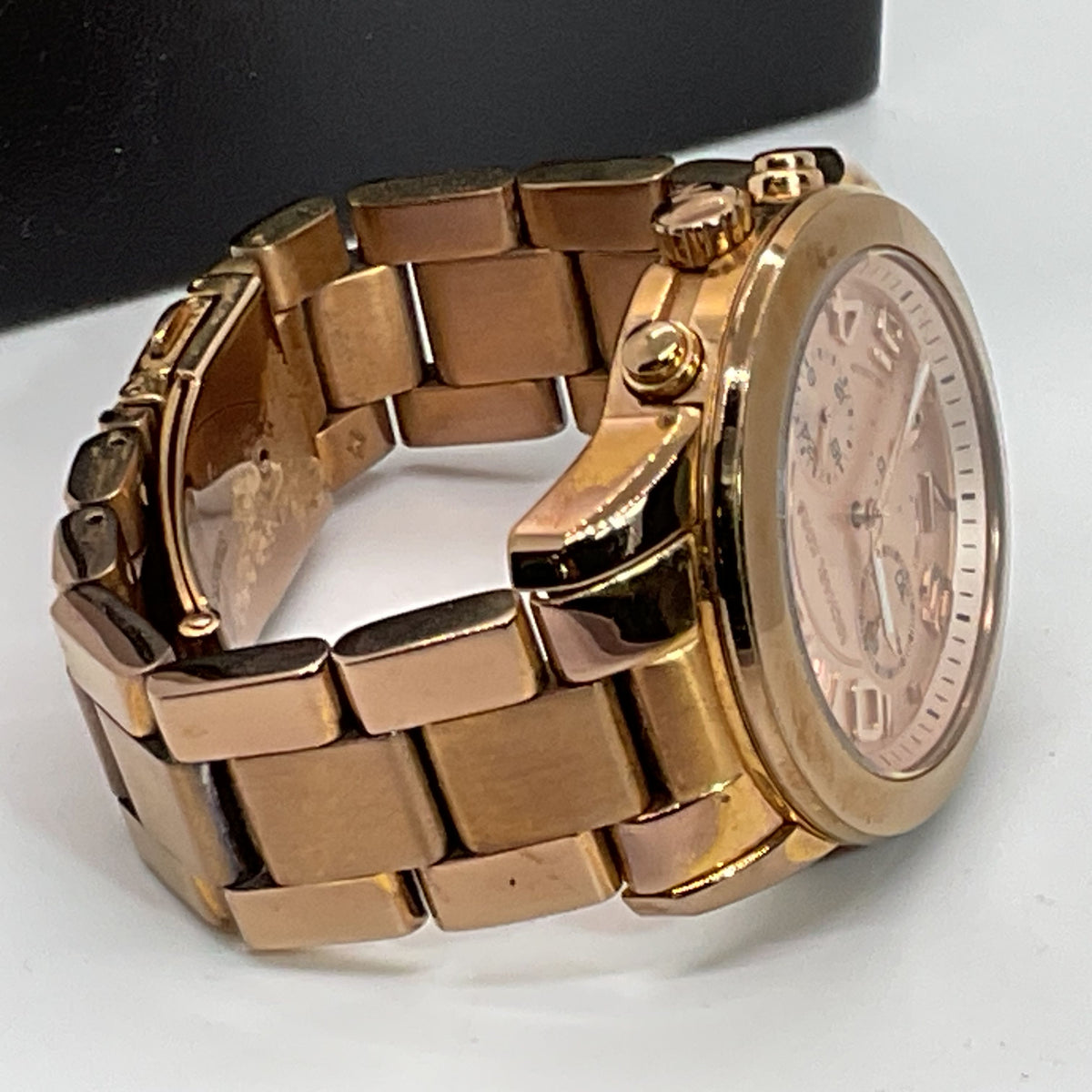 MICHAEL KORS MK5727 Women's Rose Gold Chrono Watch- 6.5"