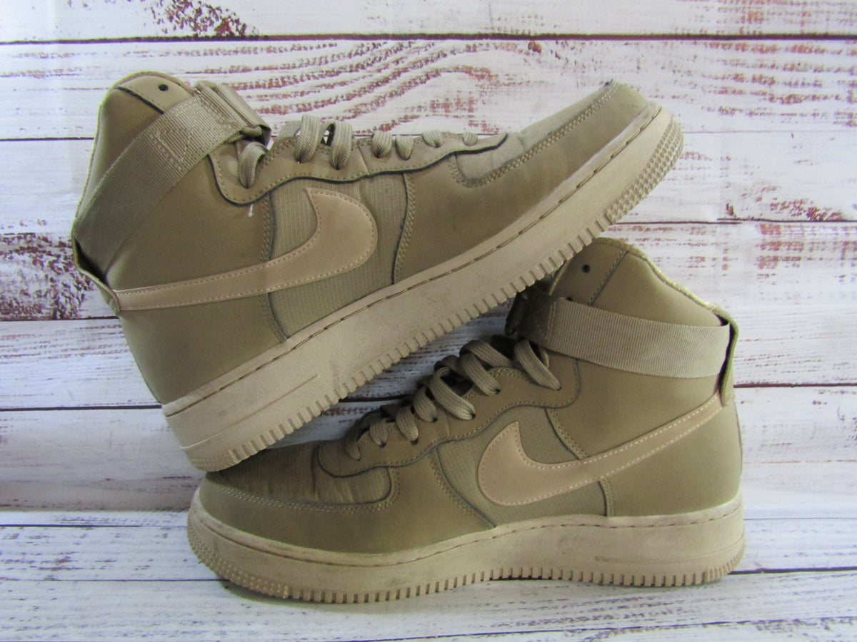 Nike Air Force 1 High '07 Men's Canteen Leather Mid-Top Sneakers 10 315121-206
