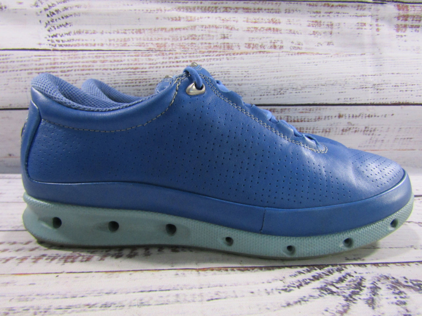 Ecco Cool Pro Women's Blue Leather Gore-Tex Waterproof Golf Shoes Size 6