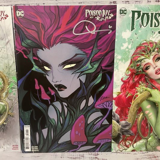 DC Comics Poison Ivy Babs Tarr Artist Signed #21 4 Variations + #22