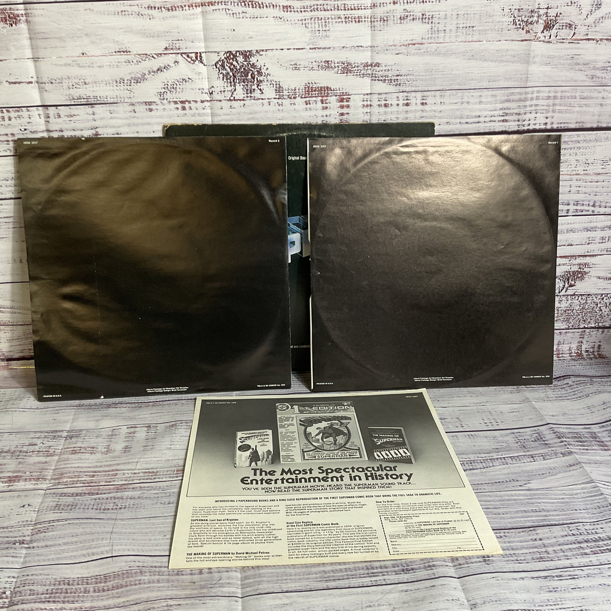 SUPERMAN: The Movie Original Soundtrack Record Vinyl