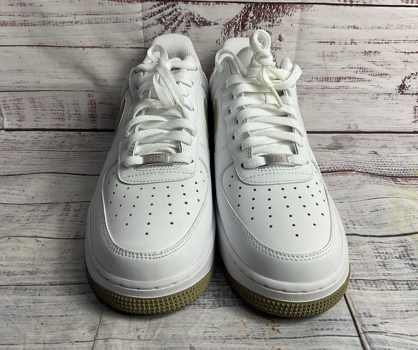 Nike Air Force 1 '07 FJ4146-110 Sneakers White Neutral Olive 10.5