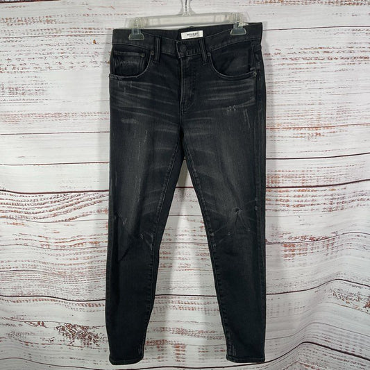 Moussy Vintage Distressed Black Denim Skinny Jeans - Size 26