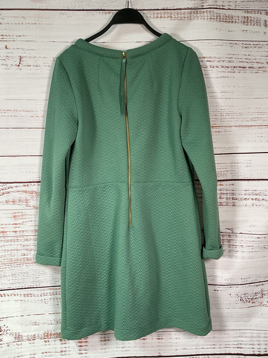 Boden Green Quilted Long Sleeve Dress - Size 8R