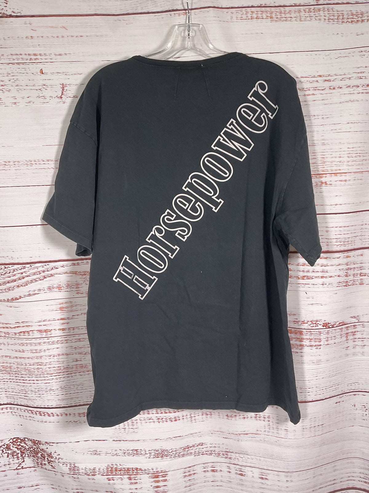 Rhude Black Horsepower T Shirt - Size L