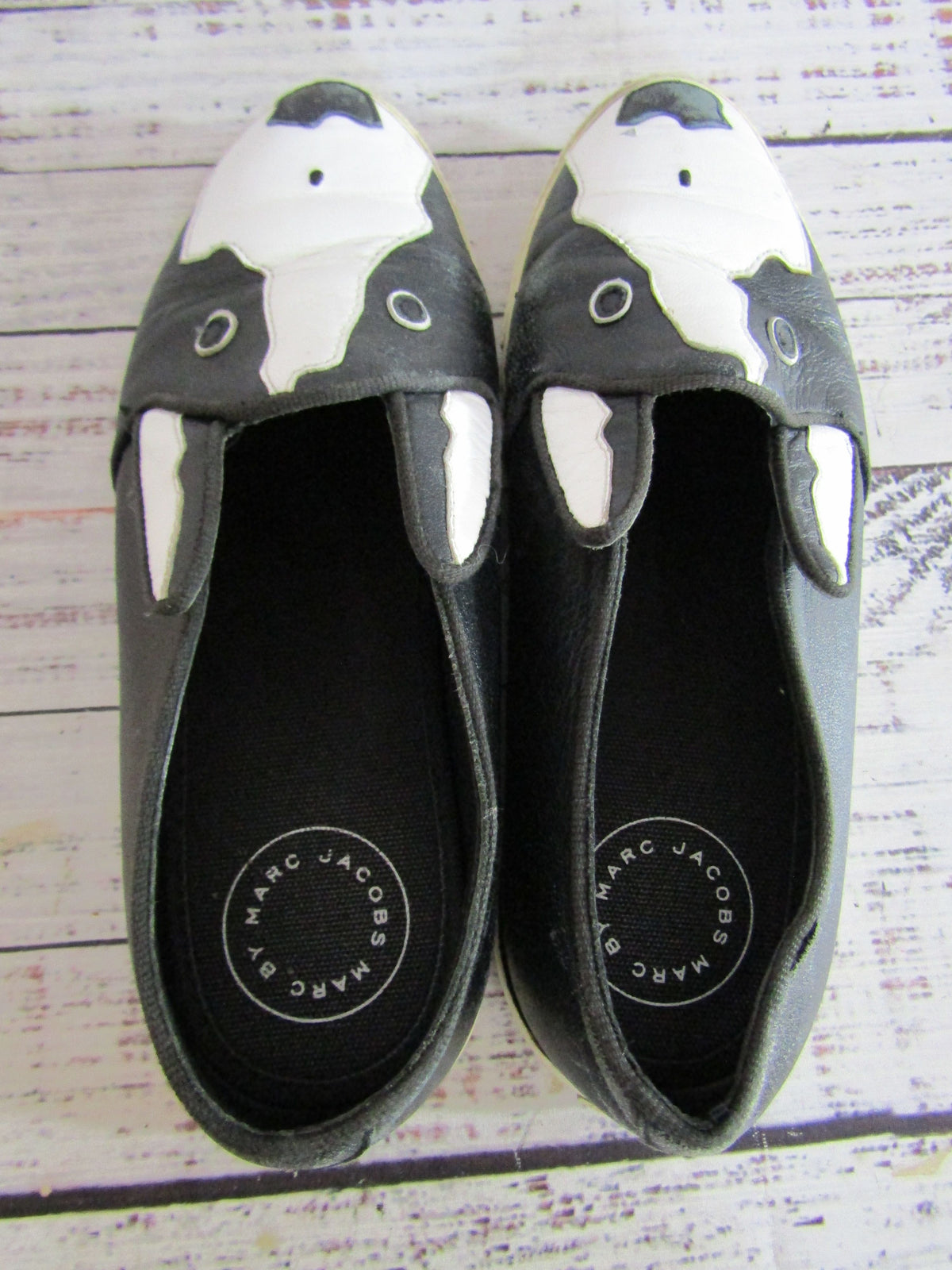 Marc by Marc Jacobs Neville Women's Bull Terrier Slip-On Shoes Size 6