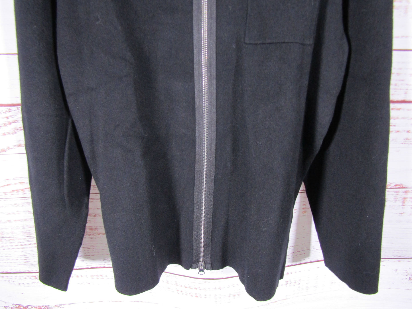 Jason Wu Women's Black Full Zip Sweater Jacket Size L