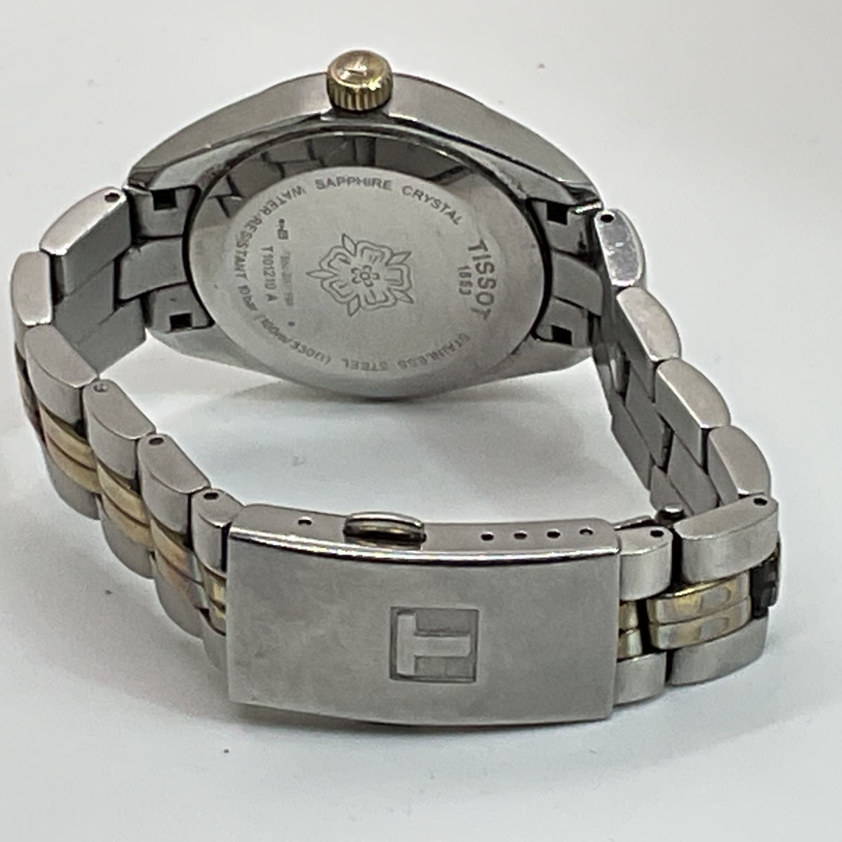 TISSOT T101210A Two Tone PR100 Date Men's Watch- 6.5"
