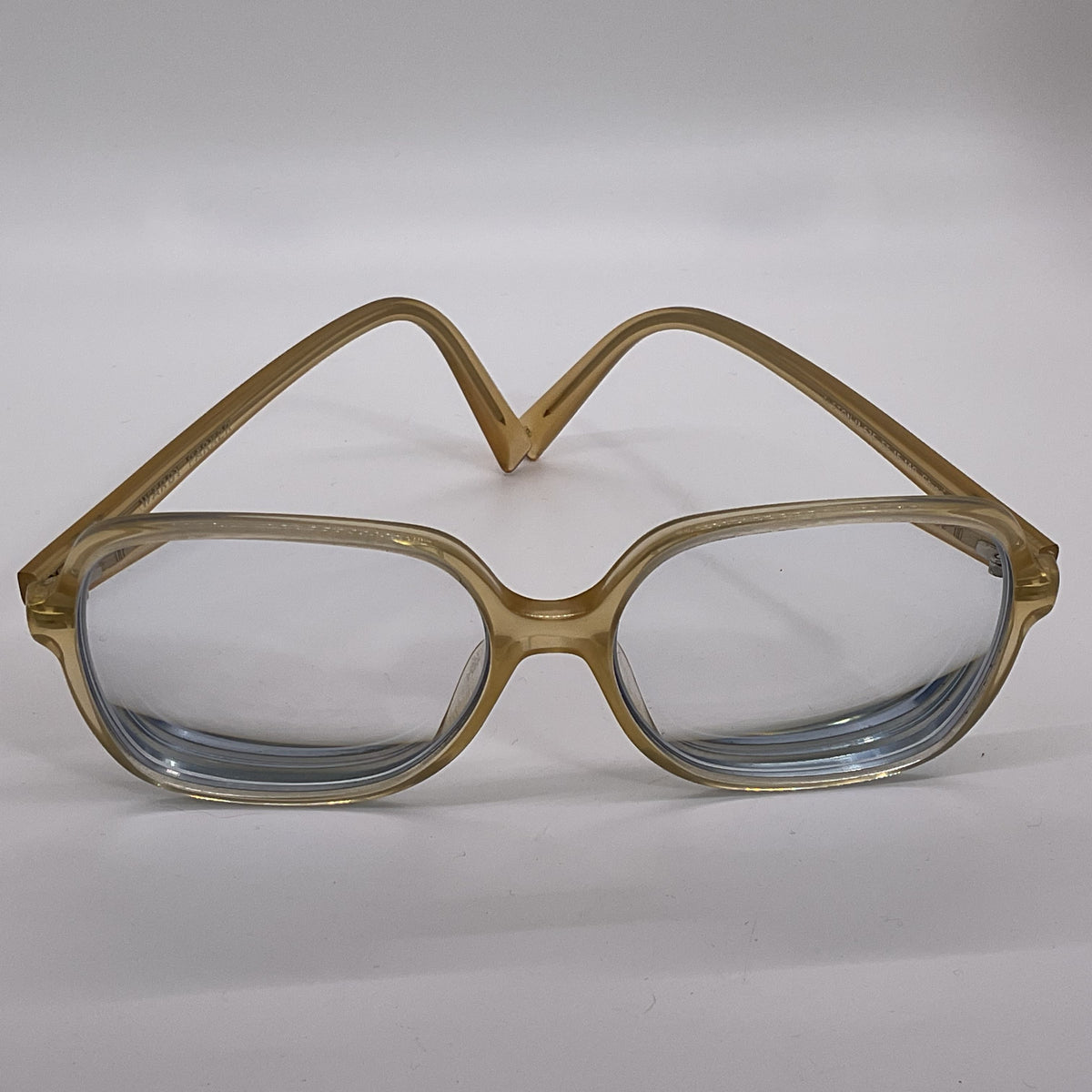 VTG. WARBY PARKER Alston Clear Tan Oversized Eyeglasses- 55[ ]15 140 FRAMES ONLY