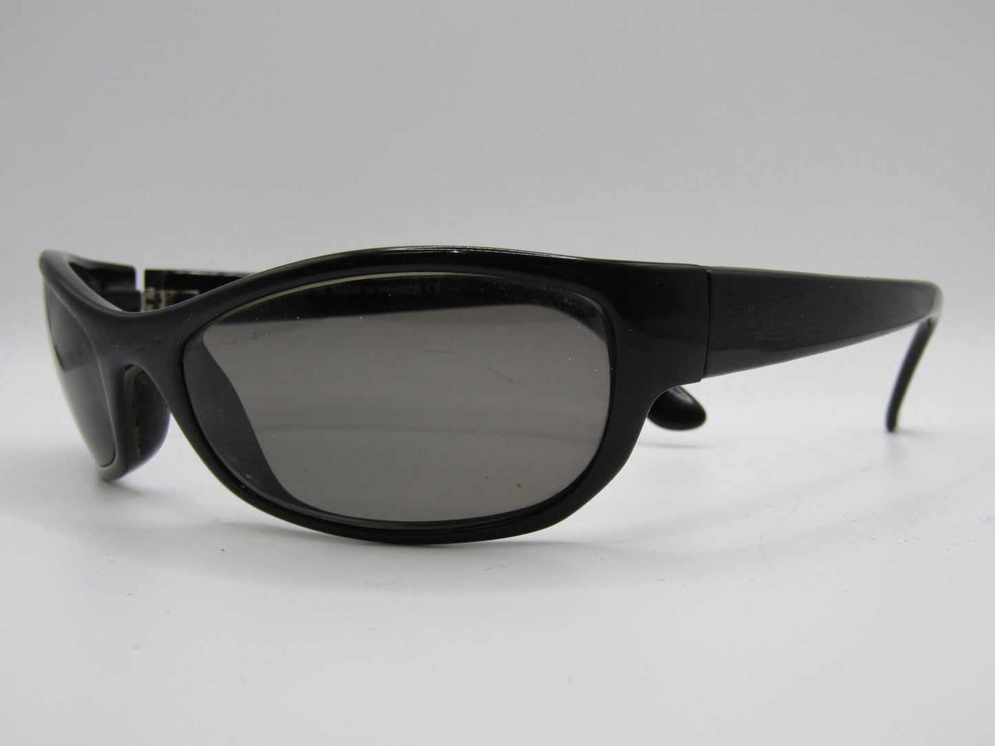 Maui Jim Catamaran Women's Black Sport Wrap Sunglasses Frame Made in France