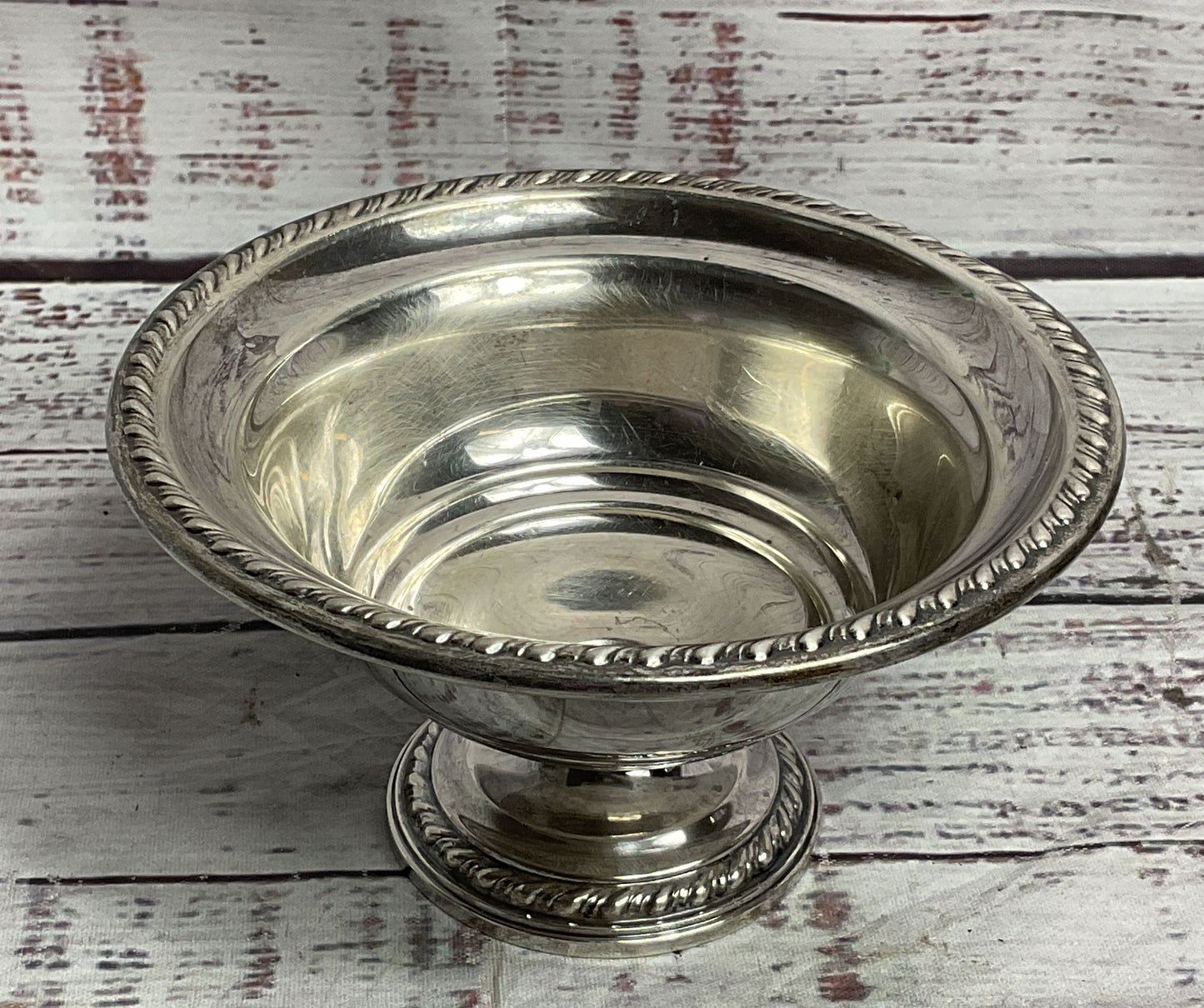 La Pierre Mid Century Weighted Compote Compote Dish Sterling Silver