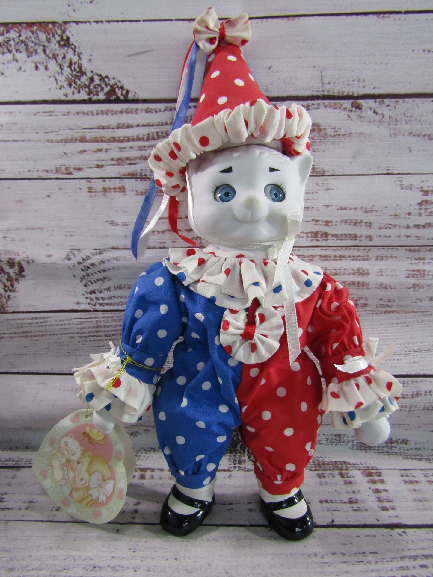 Vintage Goebel Dolly Dingle by Bette Ball Snuggles Snooks Cat Clown Musical Doll