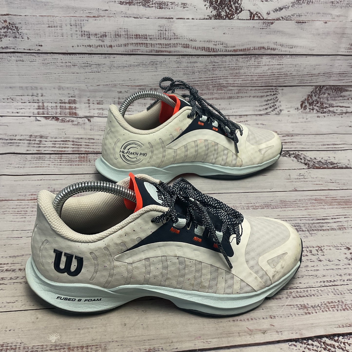 Wilson Hurakn Pro White Athletic Tennis Padel Shoe Women Size 7