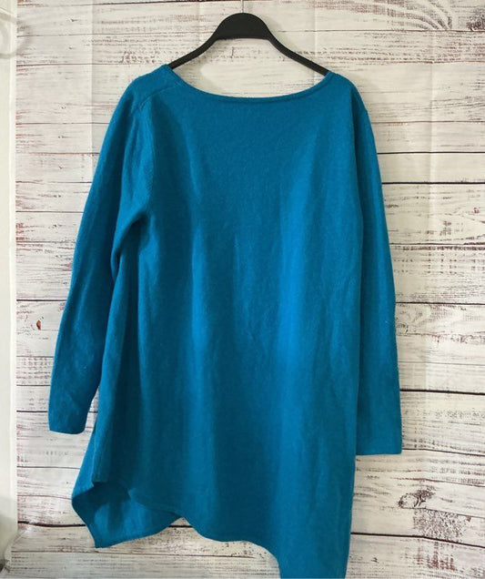 Women's Neiman Marcus Cashmere Collection Blue Sweater Size XL