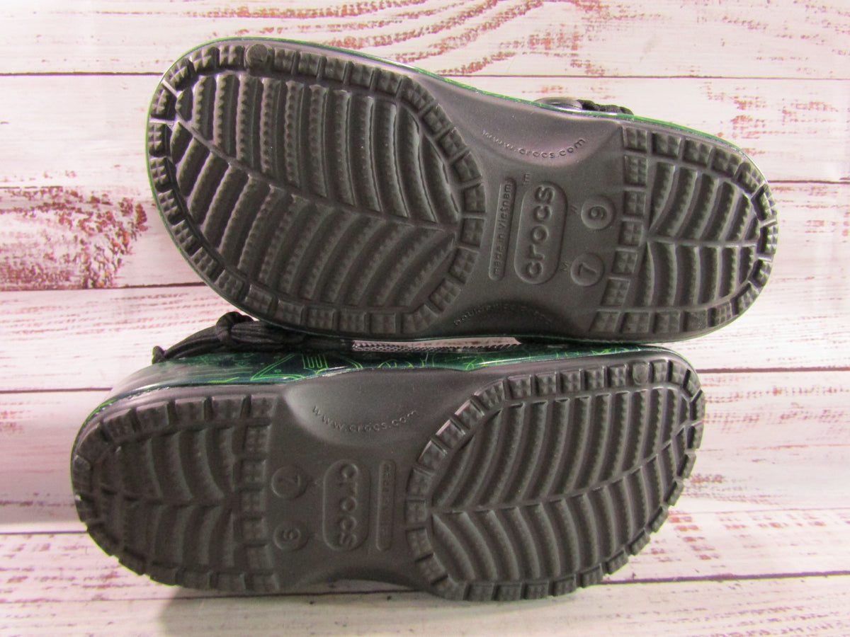 Crocs x Wicked Elphaba Women's Green Slip-On Shoes Size 9