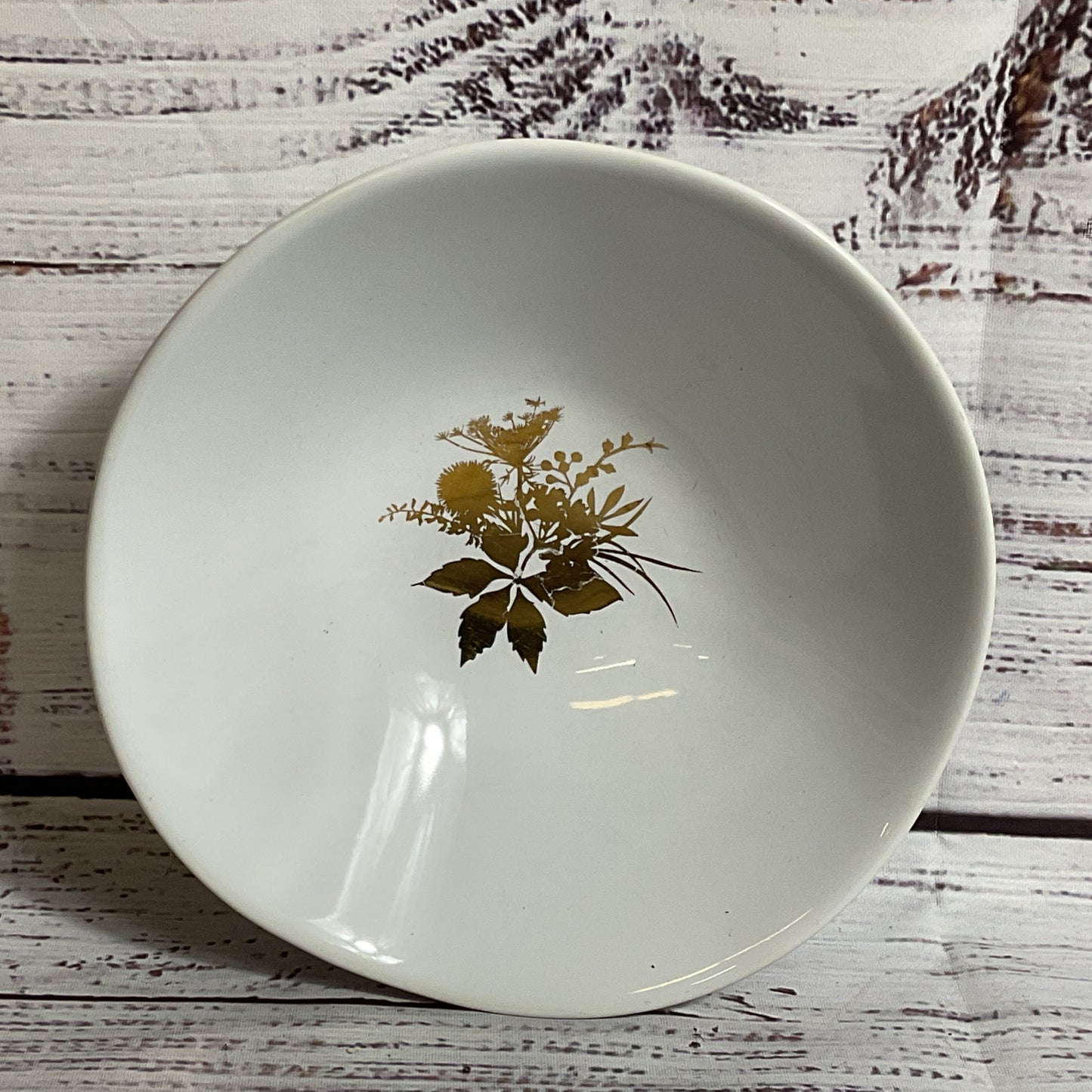 UMBRA Modern Design Gold Flowers Bowl by Michelle Ivankovic Stuart Li Rare 6”