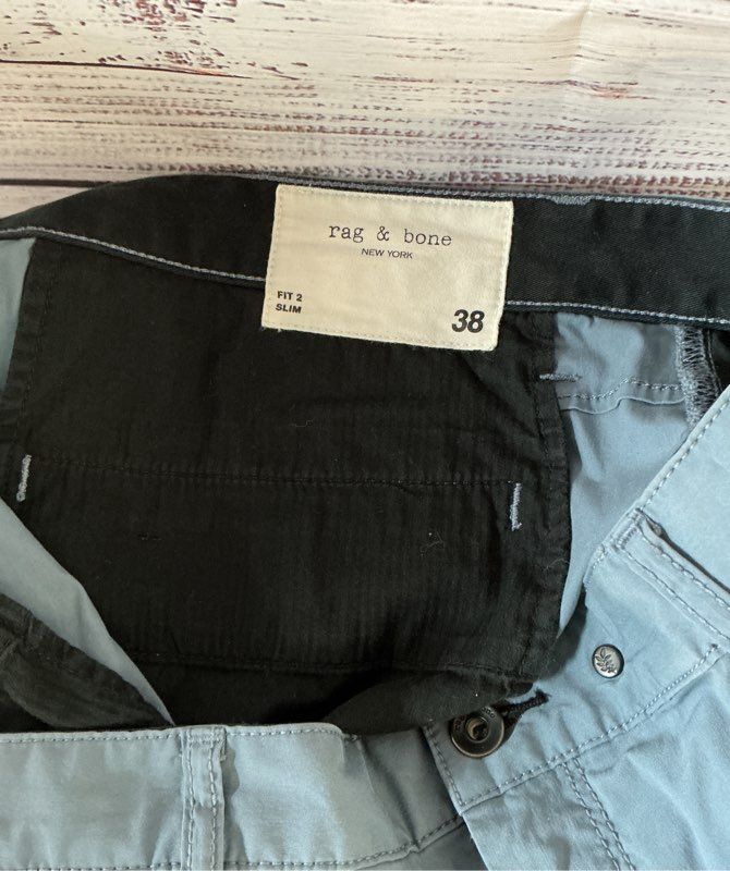 Men's Rag & Bone Fit 2 Slim Shorts in Bluegray Size 38
