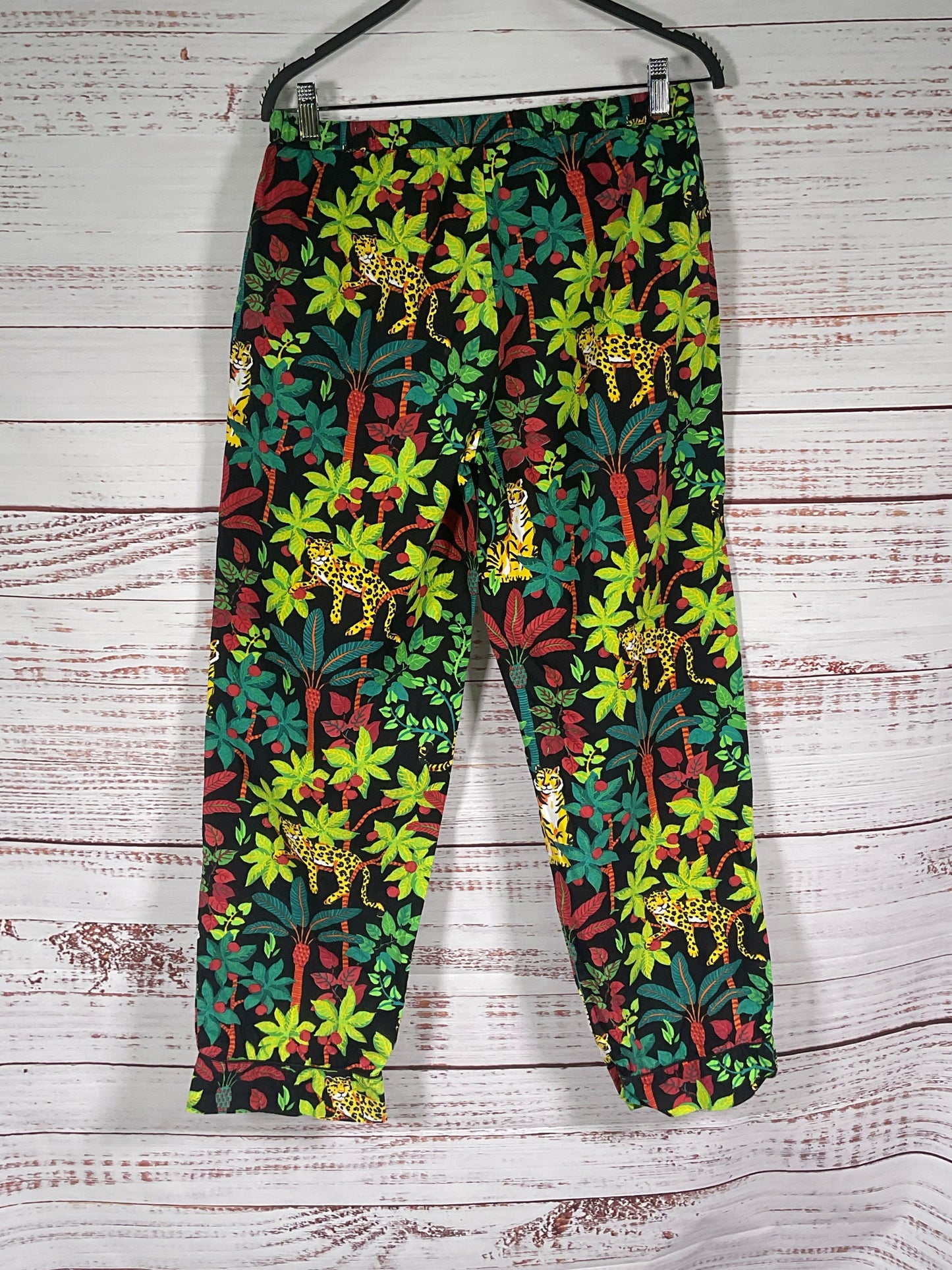 Printfresh Green Jungle Themed Pajama Set - Size S