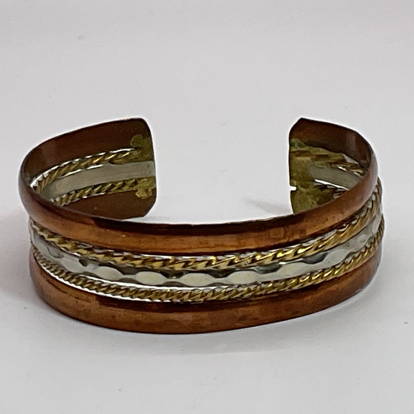 Copper Brass Aluminum Cuff Bracelet- 6.5"