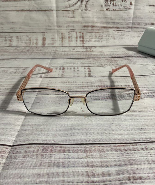 Tura R141 Rose Gold 50-17 135 Rose Gold Diamond Edges Frames Only