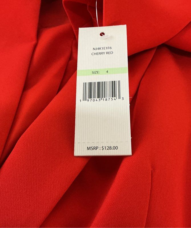 NWT Women's Nanette Lepore Red Blazer Size 4
