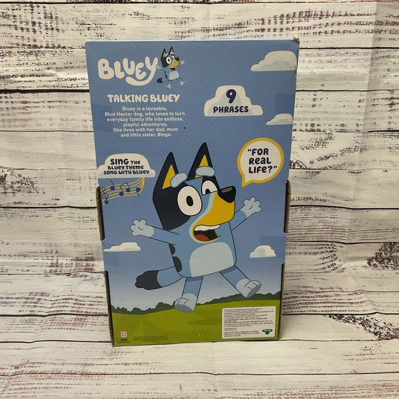 Bluey Sound Effects Talking Plush Toy 9 Phrases New Working