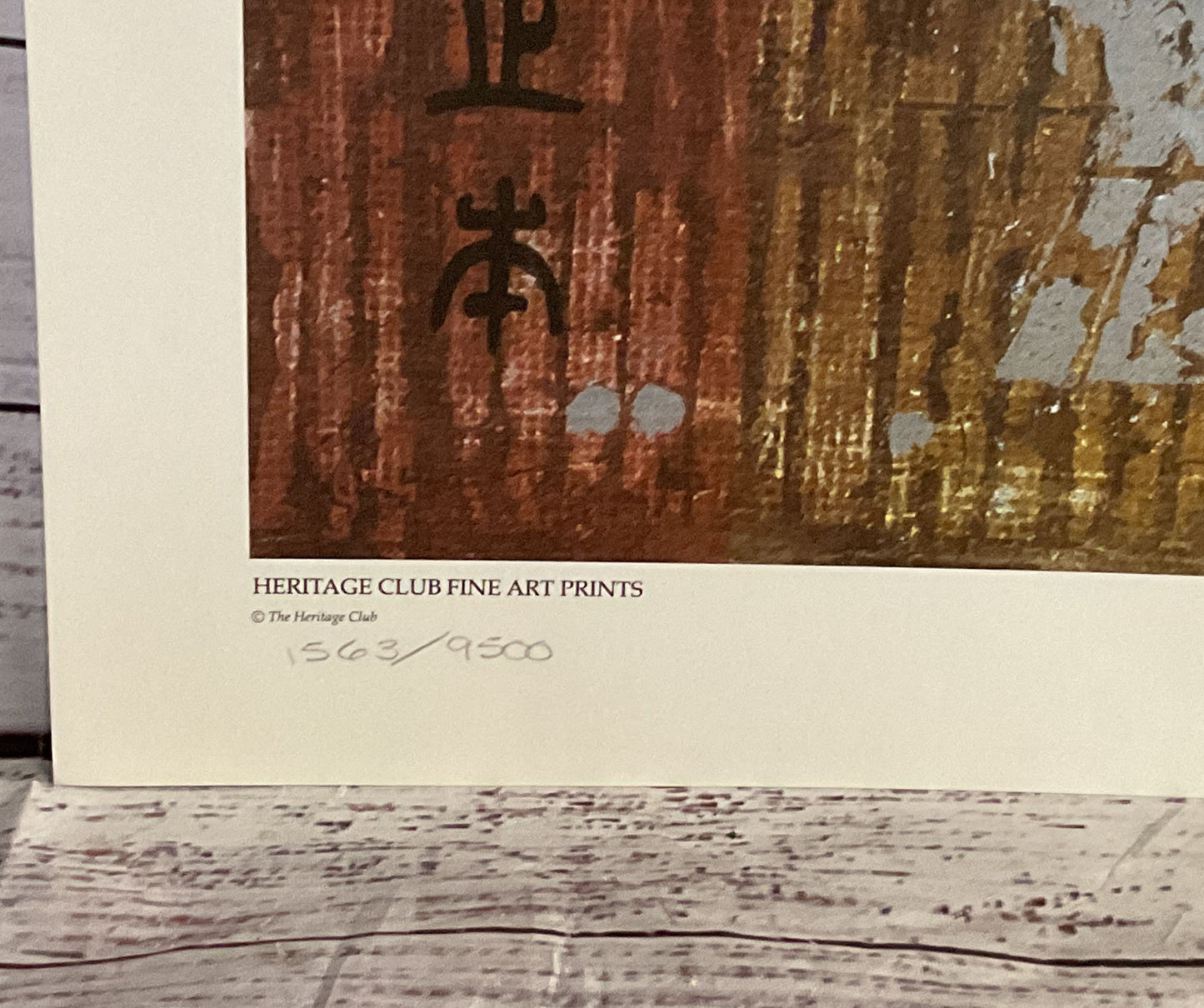 The Heritage Club Humanity & Integrity Print by Tseng Yu-Ho 1563/9500 Print