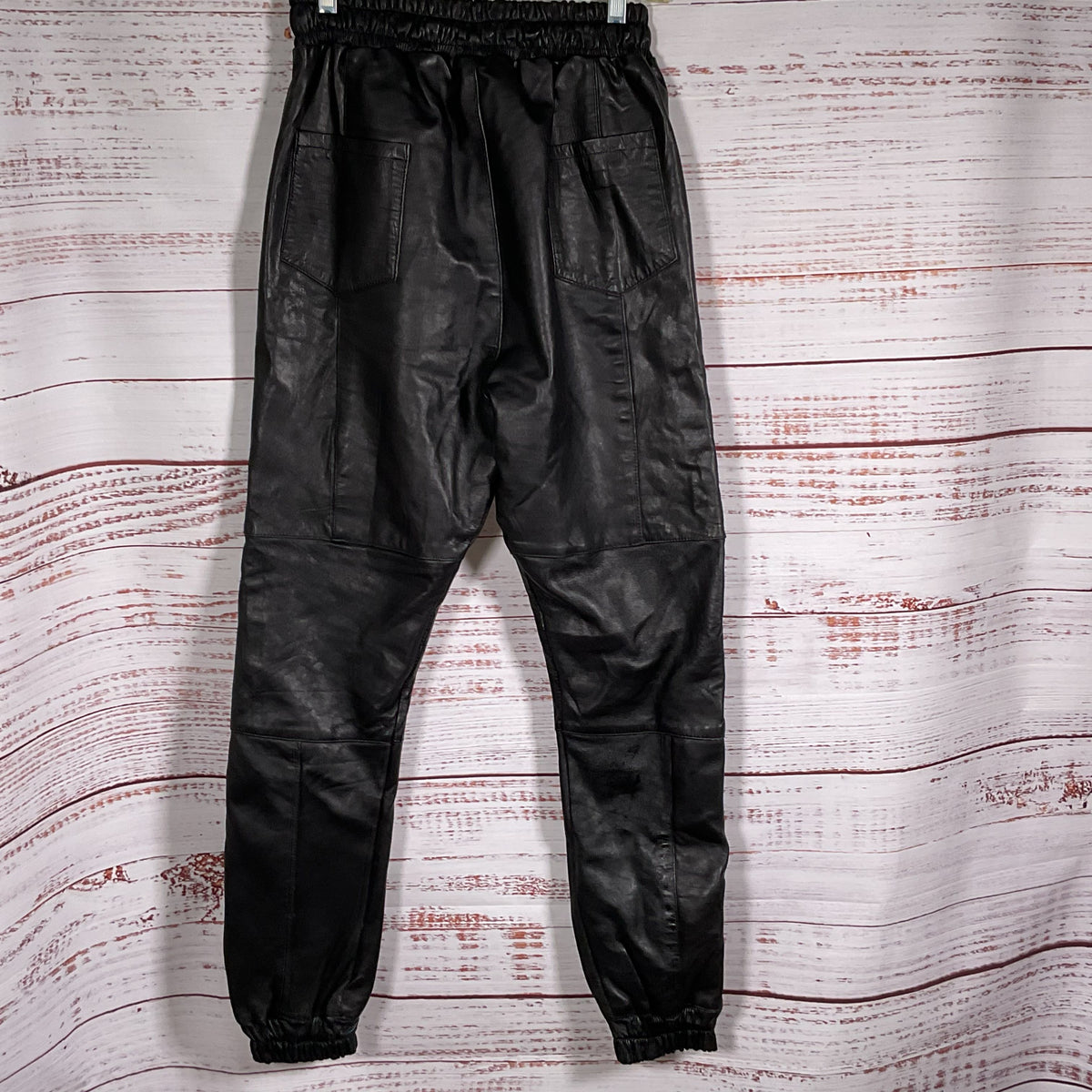 UPSCALE X STREETWEAR Women's Black Leather Pants- SZ S
