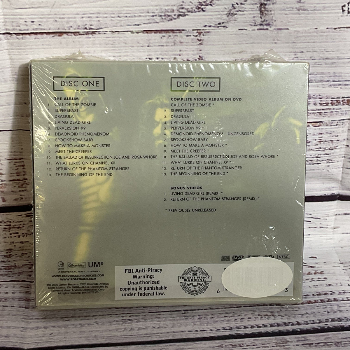NEW SEALED ROB ZOMBIE - Hillbillly Deluxe Edition 2 Disc Set