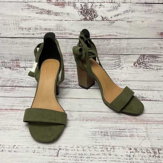 Asos Green Leg Tie Heel Sandal Shoe Women Size 5