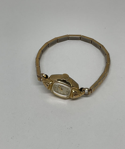 BULOVA Gold Plated Vintage Swiss Women Watch AS IS
