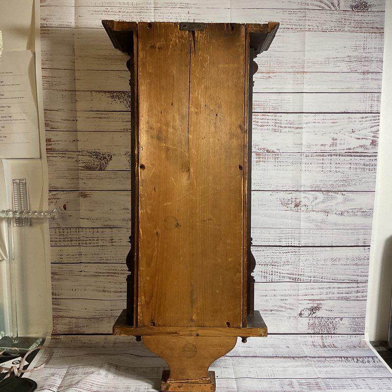 ANTIQUE PRANZ KULITZ Wood Victorian Wall Clock- 33"