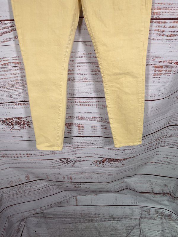 Veronica Beard Maera High-Rise Skinny Jeans Mustard Yellow Size 31