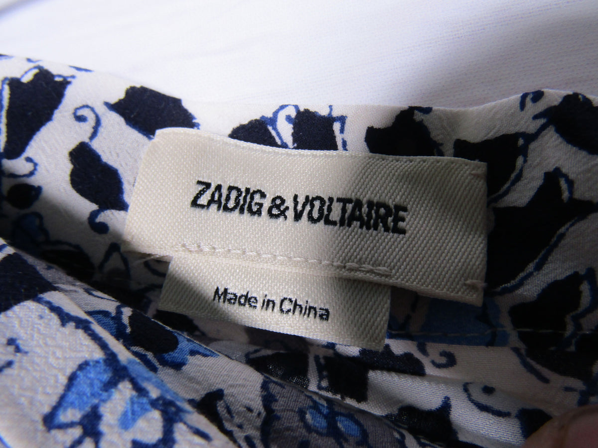 Zadig & Voltaire Judith Soft Flowers Block Skirt Size 42