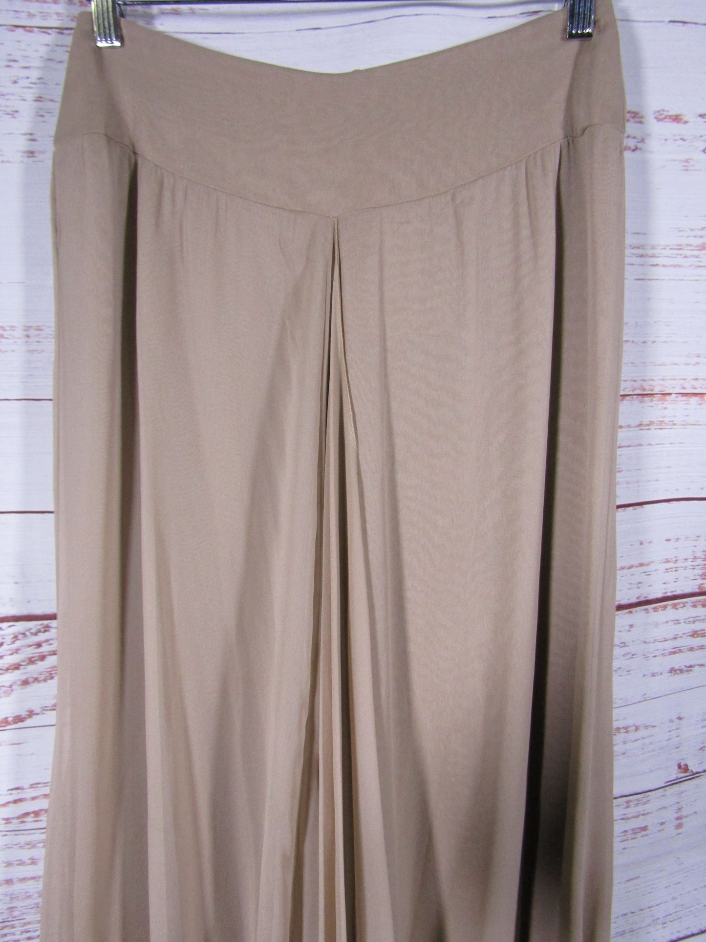 Lucy De Castenou Women's Draped Overlay Chiffon Maxi Skirt Size 10