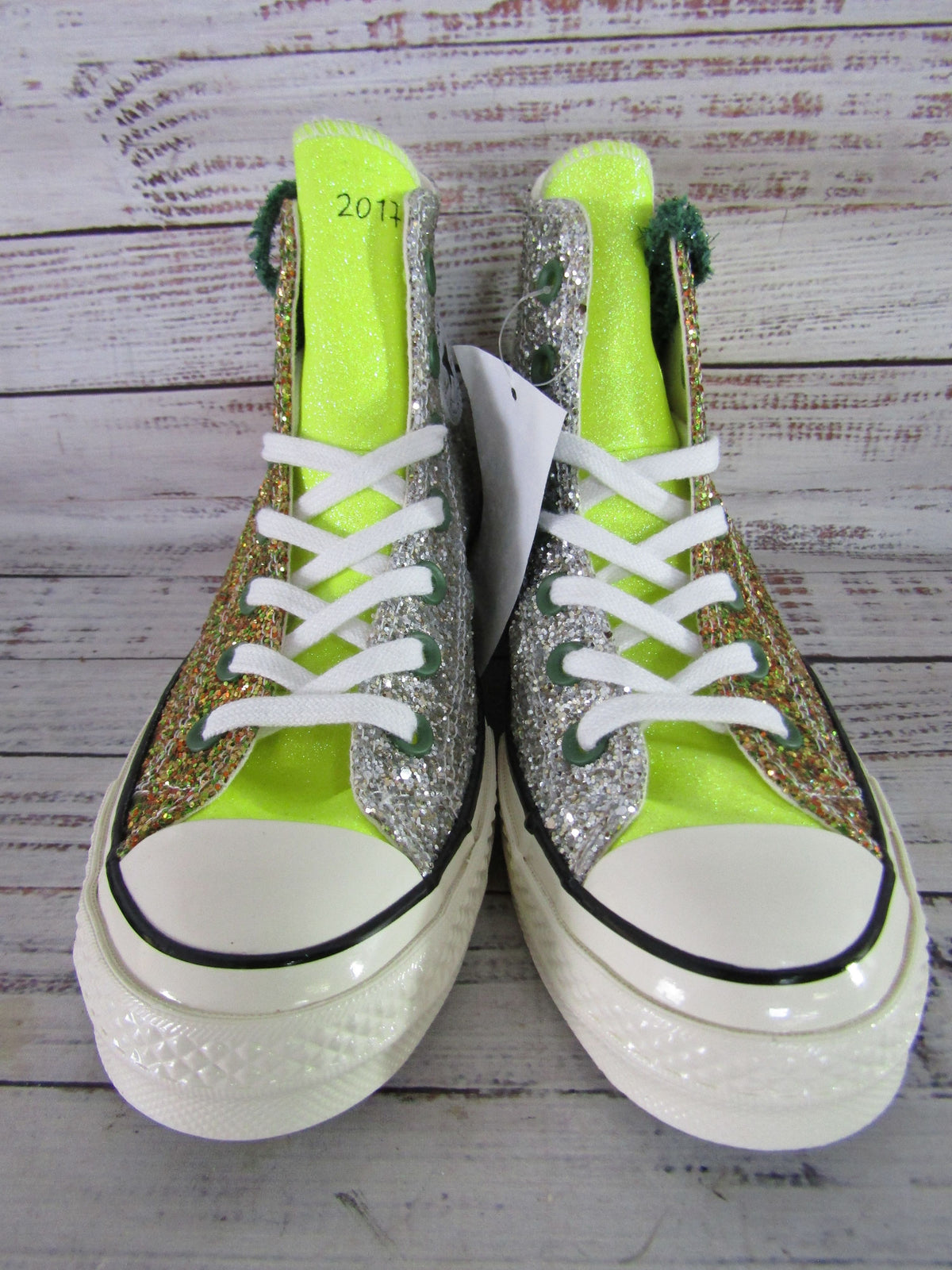 Converse x J.W Anderson Chuck 70 High Glitter Pack Sneakers Size 6 164696C