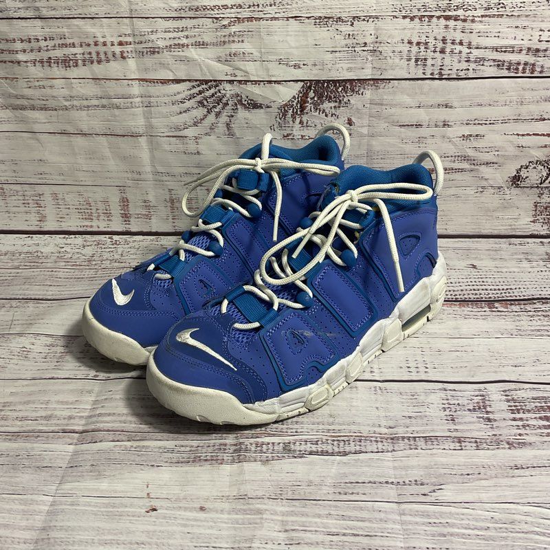 Nike Air More Uptempo Medium Blue Hi Top Basketball Sneaker Kid's Size 6.5Y