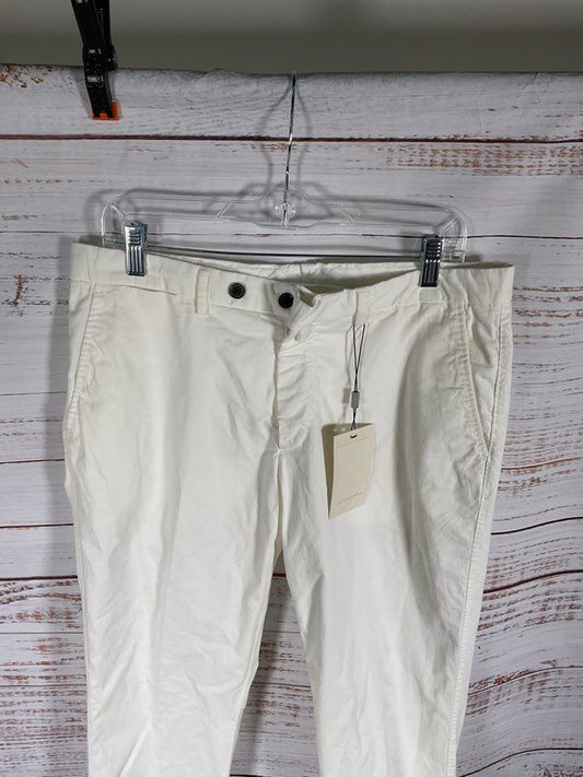 Suitsupply Tessuti Sondrio Cotton Stretch Dress Pants White Size 50 Men's