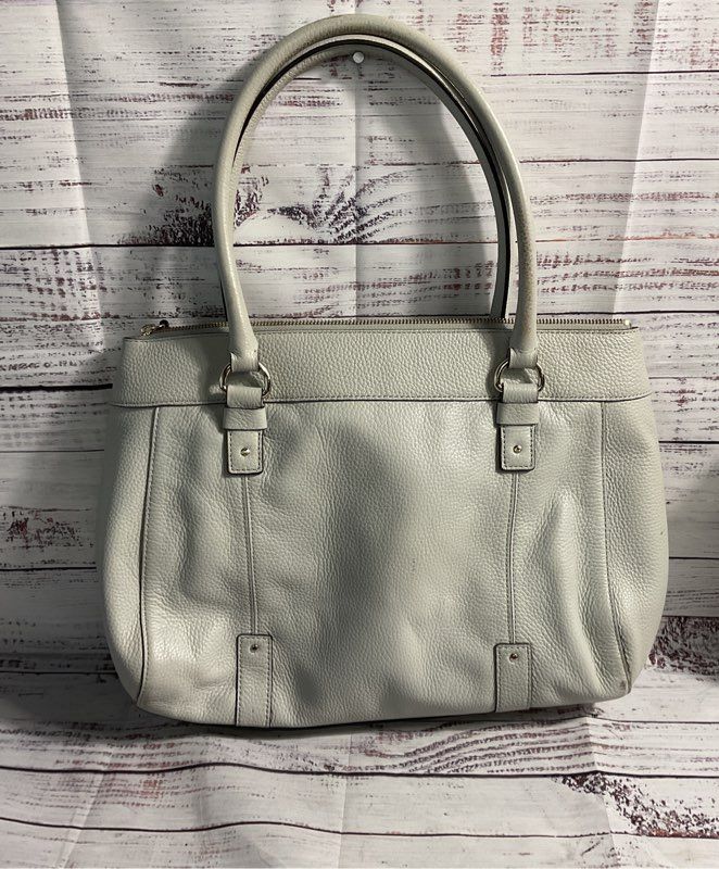 Kate Spade New York Berkshire Road Teegan Zip Leather Tote Bag Gray