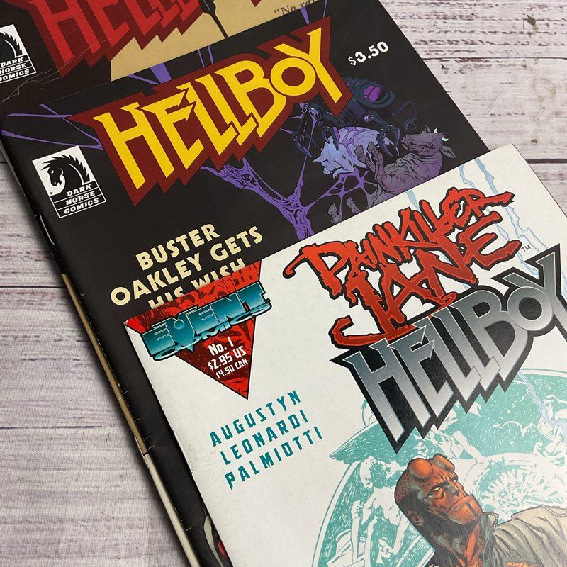 Hellboy 8 Pc. Mixed Dark Horse Comic Lot (DHP, Ghost, The Island, Wild Hunt+)