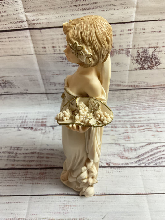 Valentino Italy Figure Woman With Grapes 11"