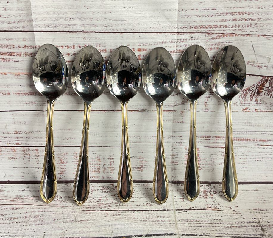 Edelstahl Rostfrei 18/10 Solingen Germany Set of 12 Spoons Stainless Steel