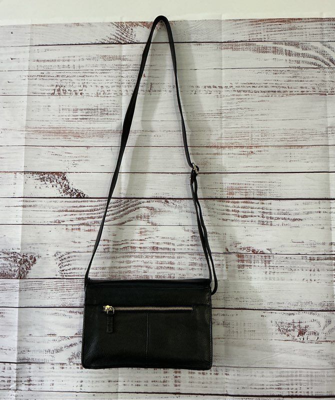 Women's Liberty by Gionni Black Leather Crossbody Bag