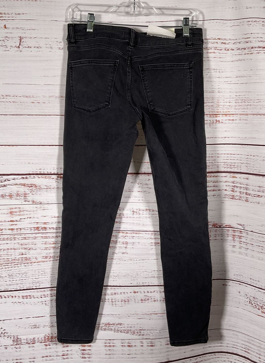 DL1961 Women's Margaux Velvet Stripe Skinny Jeans Black 26