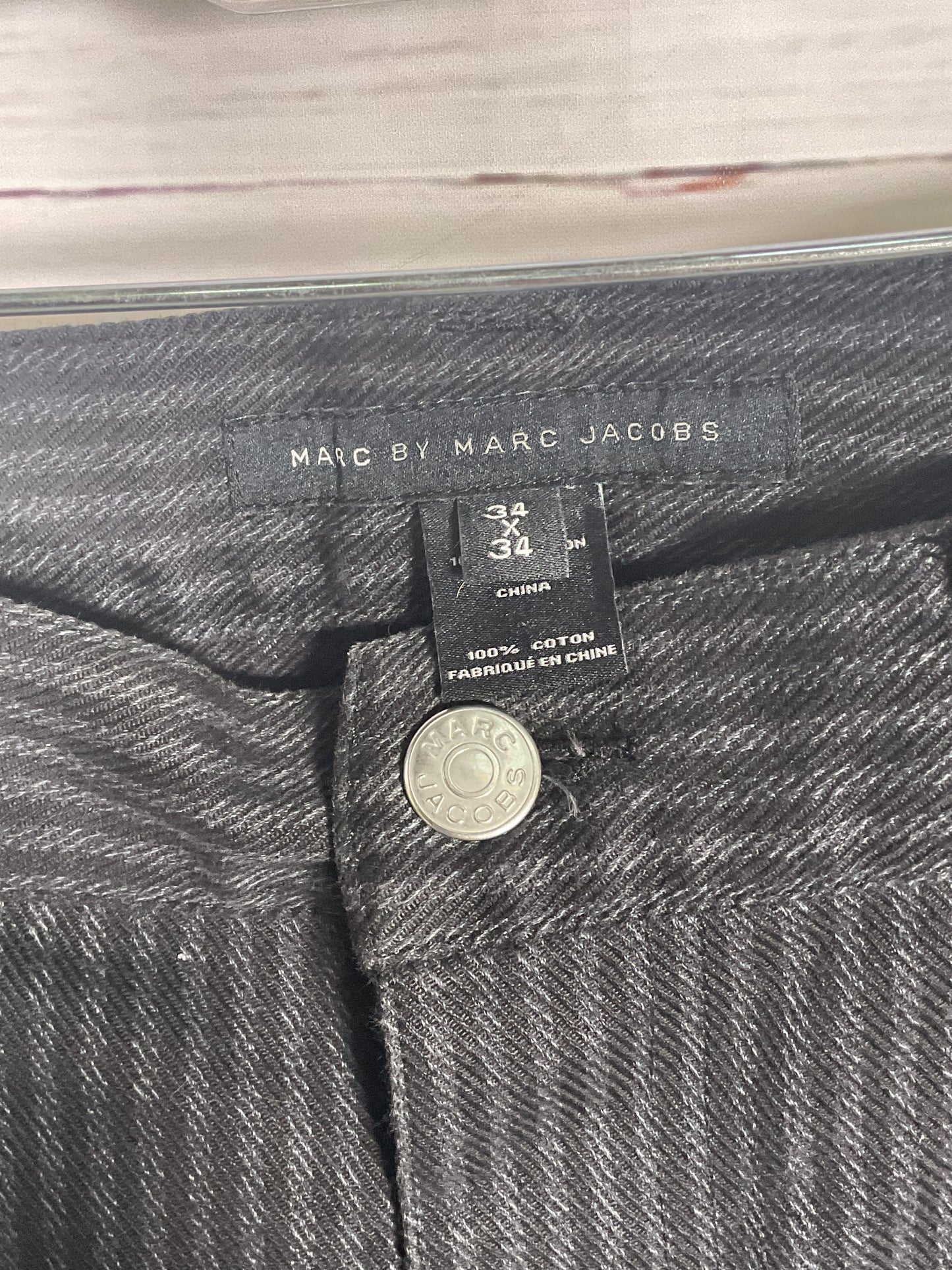 Marc by Marc Jacobs Black Striped Pants - Size 34 x 34