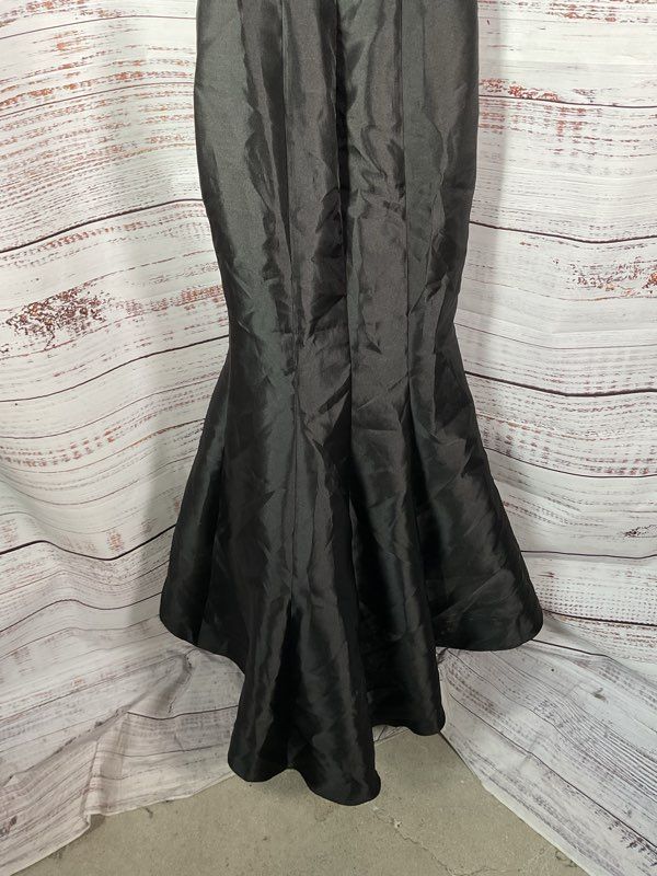 NEW Aqua Women's Black Lace Floral Top Long Gown Dress Size 2