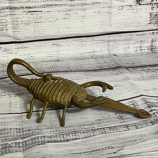 VTG./ANTIQUE Brass Scorpion Lock & Key