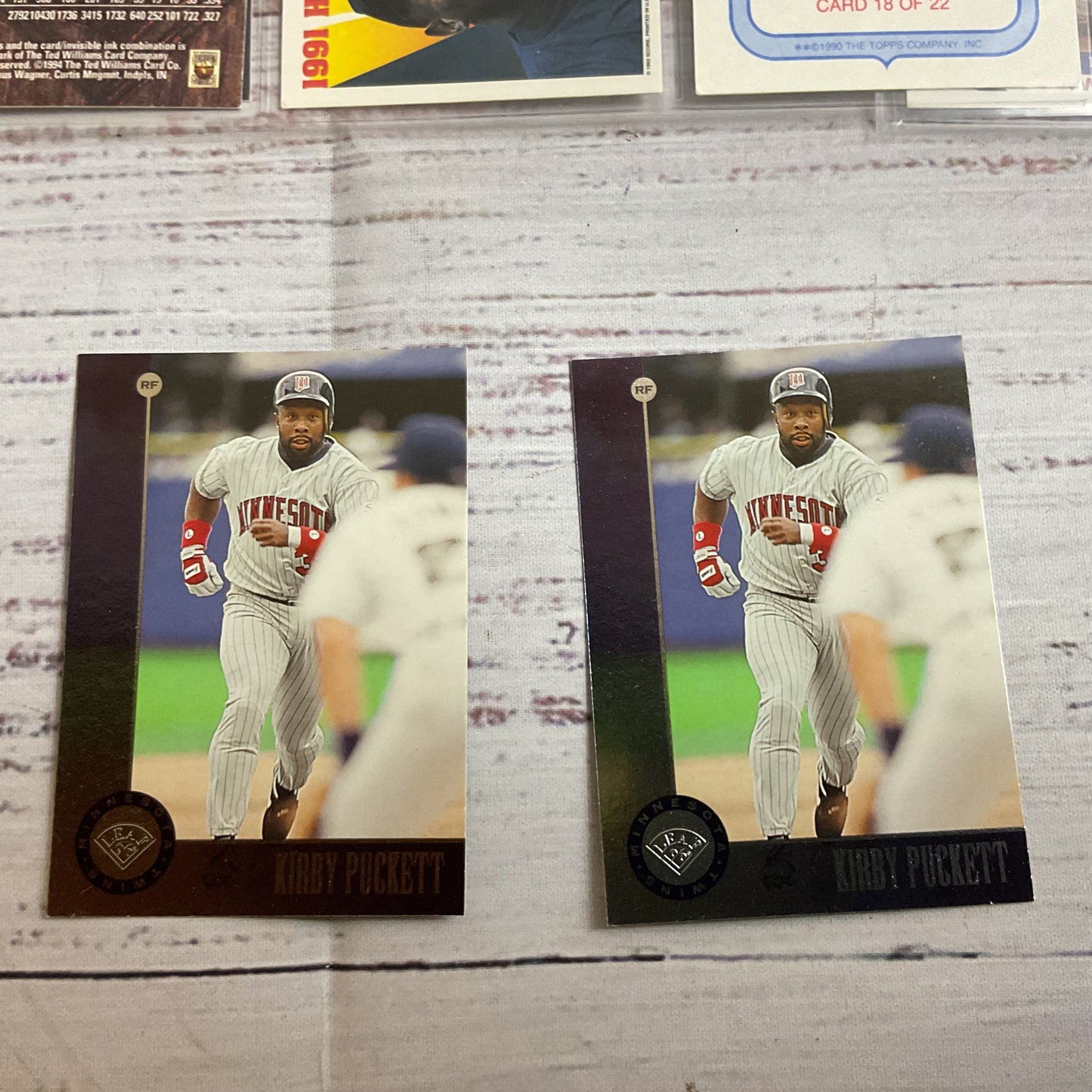 Set of 29 KIRBY PUCKETT Baseball Cards- Donruss, Pinnacle, Upper Deck, Fleer,