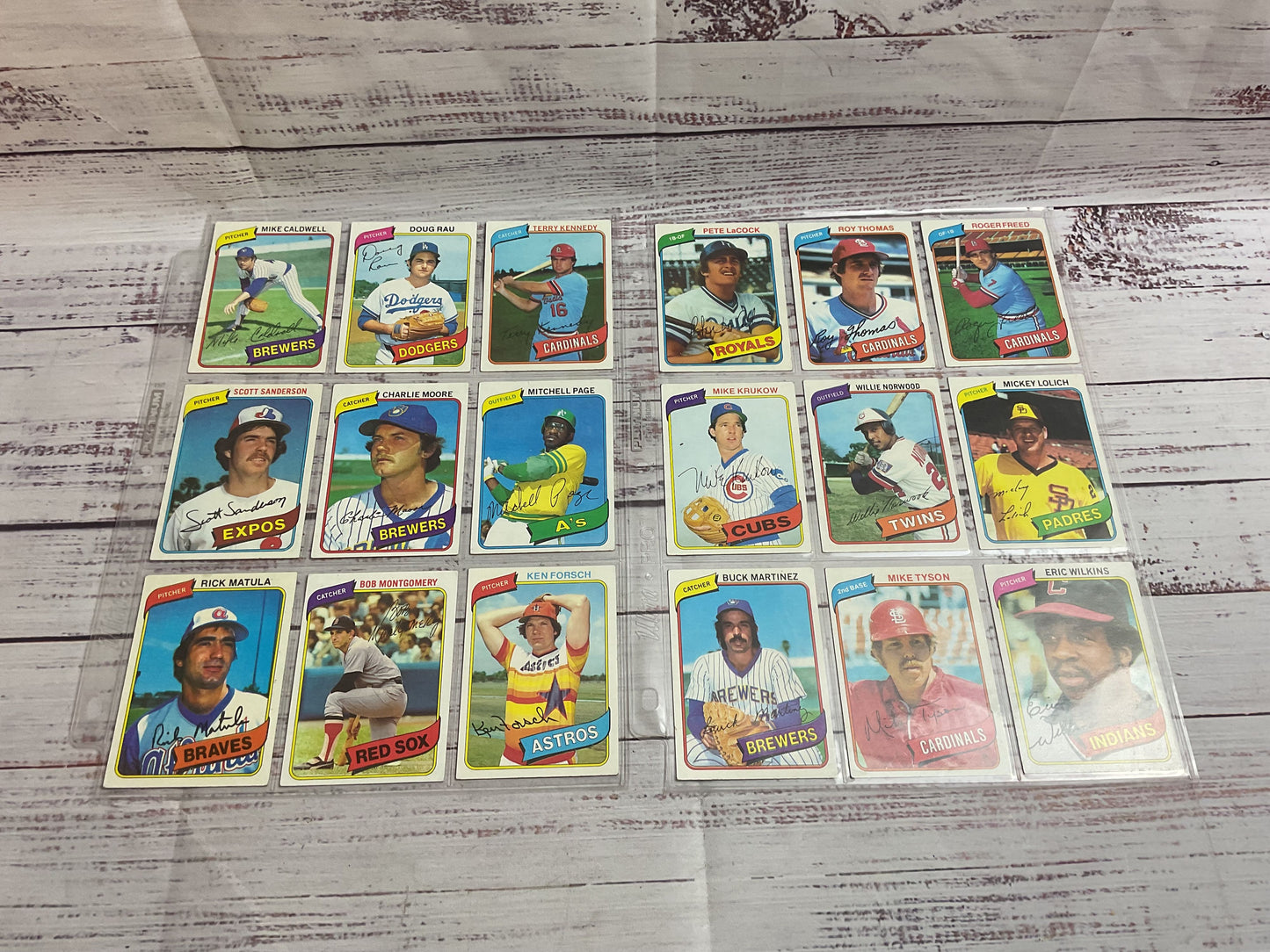 Topps 1980 Rookie Baseball Cards